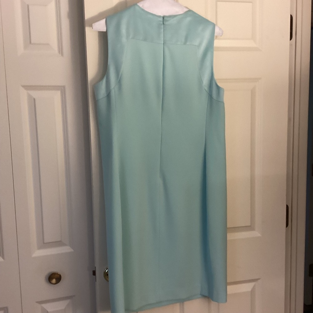 Anne Klein Light Blue Sleeveless Sheath Dress Size 16 - Picture 2 of 4